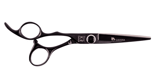 Lighter in weight with smaller finger holes for the ladies with slimmer fingers, Geisha is perfectly balanced for the ultimate all round cutter and comes in 5 inch, {{ product.title | escape }} - High-Quality Professional Hairdressing Scissors